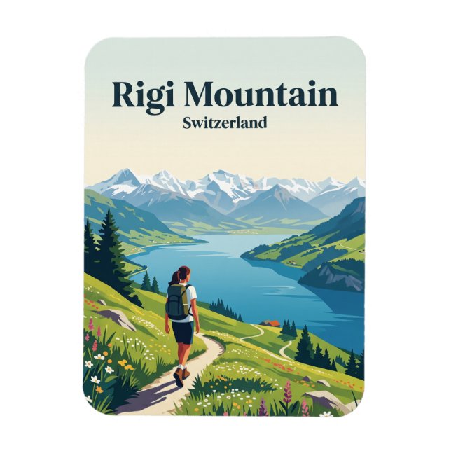 Íman Montanha Rigi Suíça (Vertical)
