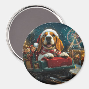 Íman Montanha-Russa de Cachorro Basset Hound Natal