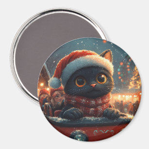Íman Montanha Russa de Gato Preto de Natal