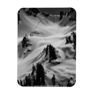 Íman Montanha Snow Trilha Fotográfica Flexível