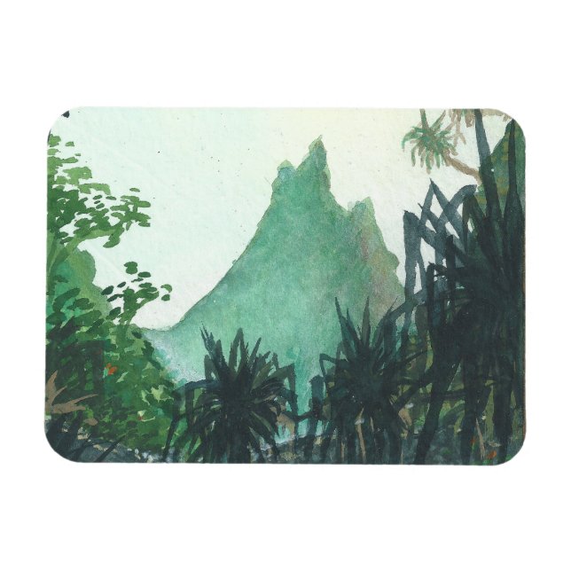 Íman Montanha Vista de Kee'e Beach (Horizontal)