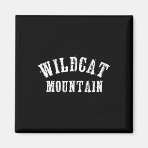 Íman Montanha Wildcat Grungy Rústico Artesanal Esquiado