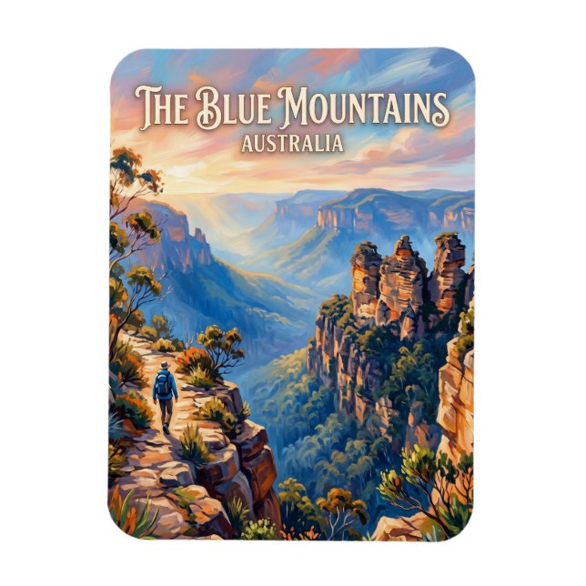 Íman Montanhas Azuis Austrália (Vertical)
