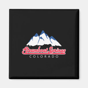 Íman montanhas colorado steamboat springs esqui retrô