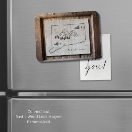 Íman Montanhas de Molduras de Madeira Russas de Connect