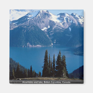 Íman Montanhas e lago, Columbia Britânica, Canadá