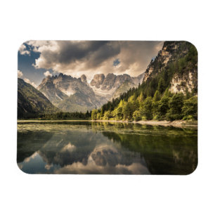 Íman Montanhas Lago Dürrensee, Dolomites, Itália