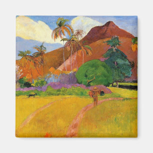 Íman "Montanhas no ímã de Tahiti" - Paul Gauguin