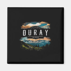 Íman Montanhas Ouray Colorado Caminhando ao Exterior Vi