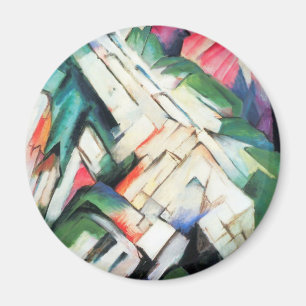 Íman Montanhas (Paisagem) de Franz Marc, Vintage Art