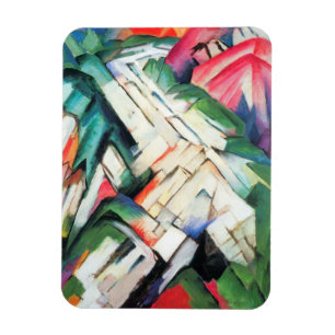 Íman Montanhas (Paisagem) por Franz Marc, Arte Antiga