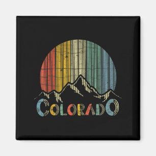 Íman Montanhas rochosas do Colorado esqui retro acampam