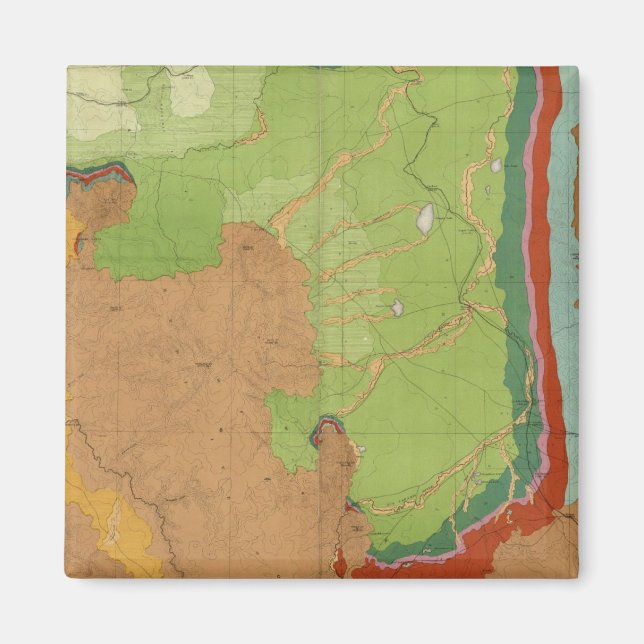 Íman Montanhas Rochosas Geológicas (Frente)