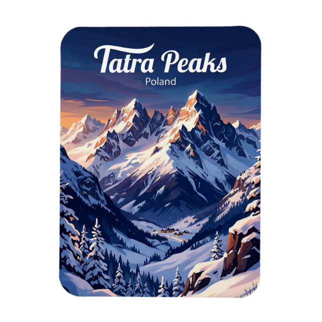 Íman Montanhas Tatra Polônia (Vertical)