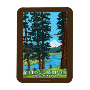 Íman Montante do rio de Metolius, Oregon