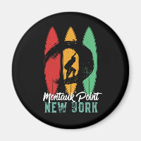 Montauk Point Beach Nova York - Retro Surfing