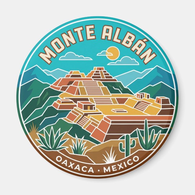 Íman Monte Albán México (Frente)