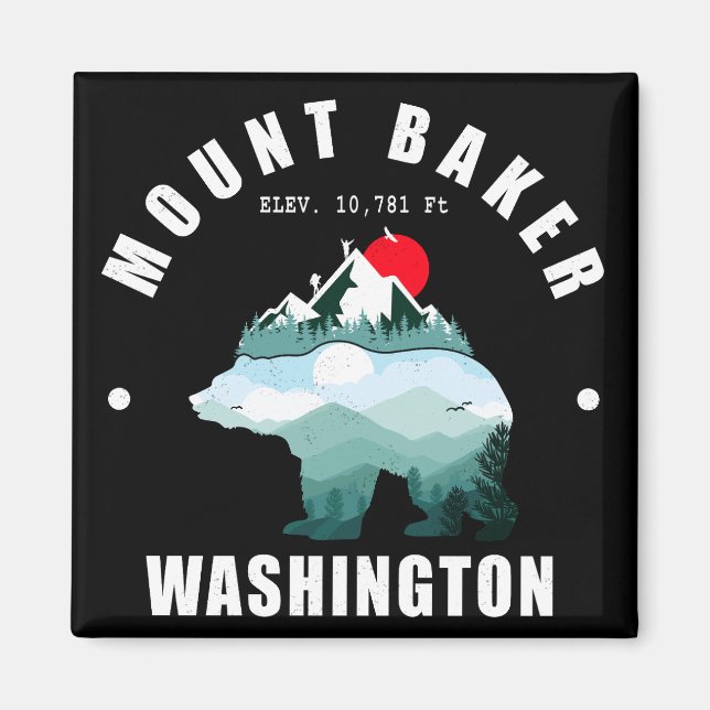 Íman Monte Baker Washington Bear Mounties (Frente)