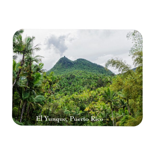 Íman Monte Britton e paisagem de el yunque (Horizontal)