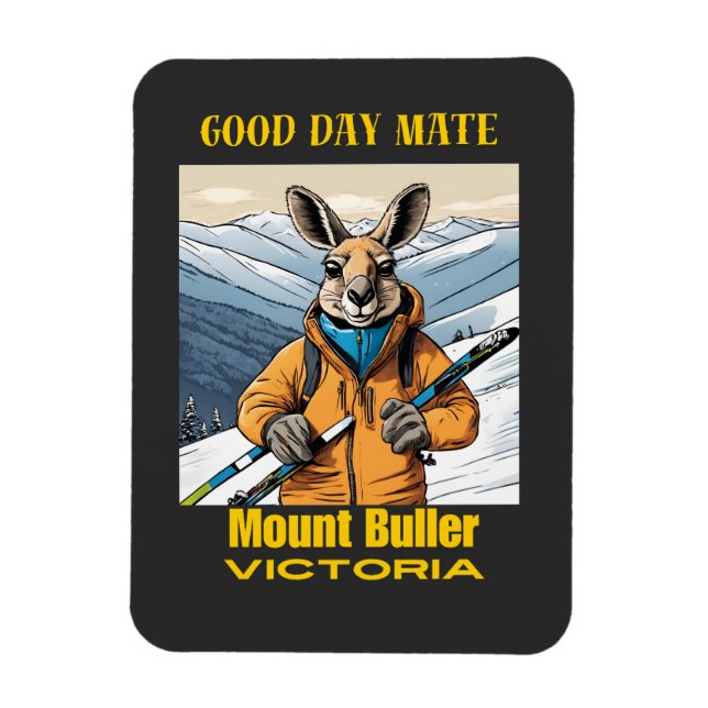 Íman Monte Buller Austrália Kangaroo Skier (Vertical)