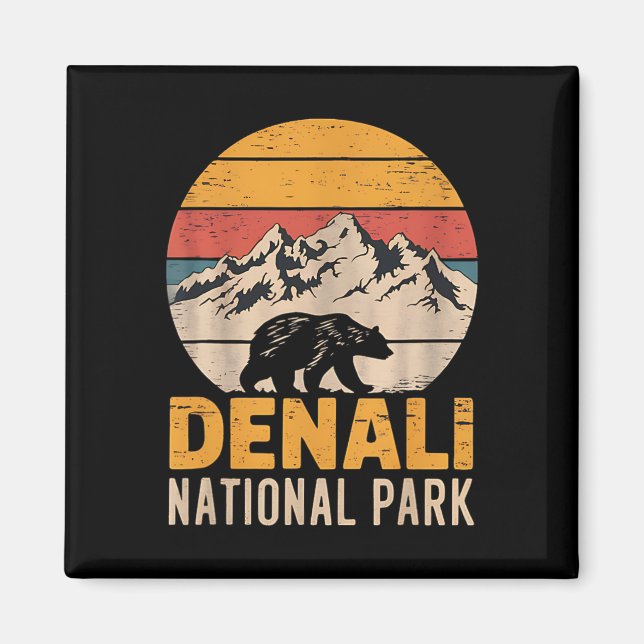 Íman Monte Denali Alaska Montanhista Escalada Nacional  (Frente)