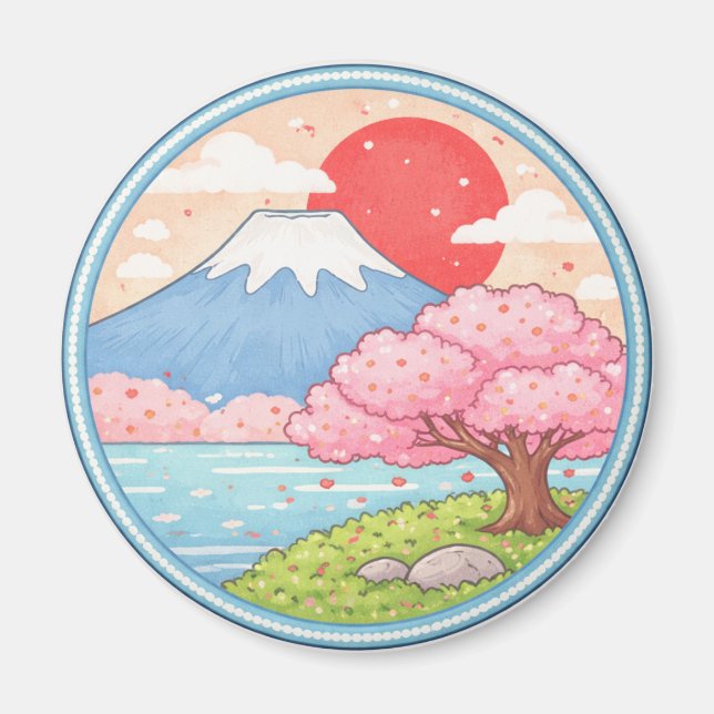 Íman Monte Fuji do Japão (Frente)