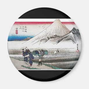 Íman Monte Fuji na manhã, Japão cerca de 1831-1834