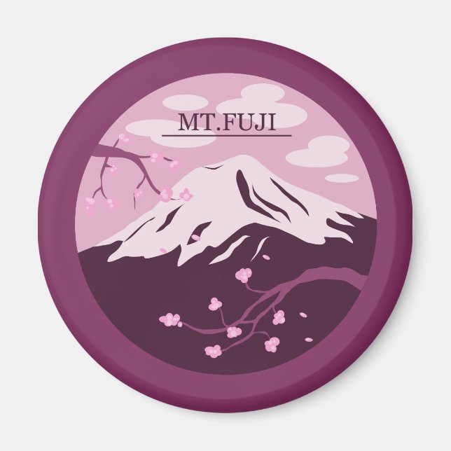 Íman Monte Fuji (Rosa) (Frente)