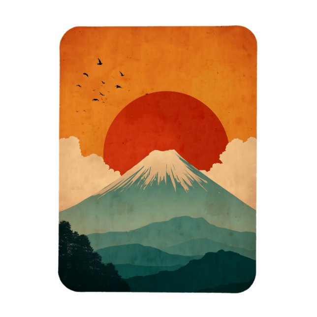 Íman Monte Fuji vintage (Vertical)