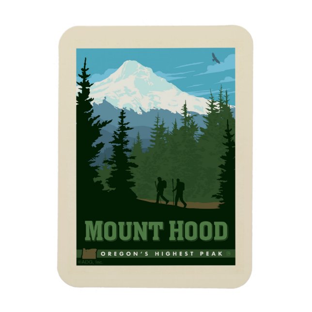 Íman Monte Hood | Oregon (Vertical)