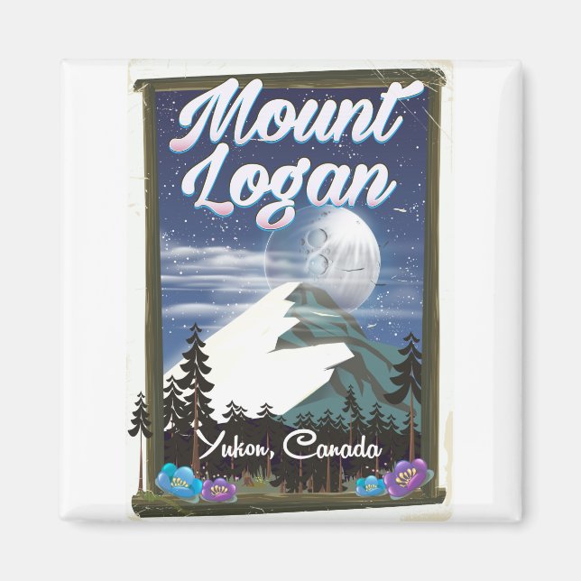 Íman Monte Logan, Yukon, Canadá (Frente)
