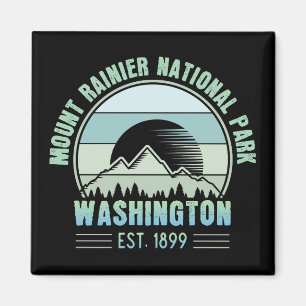 Íman Monte Rainier National Park Washington EUA Retro
