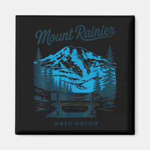 Íman Monte Rainier Washington Viagem Cênica Antiga