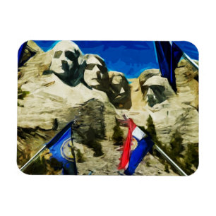 Íman Monte Rushmore do Abstrato da Sala dos Estados