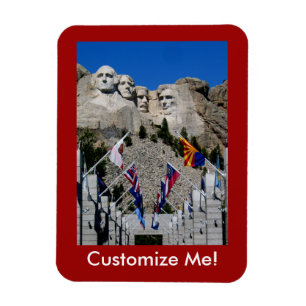 Íman Monte Rushmore Foto Personalizável Souvenir