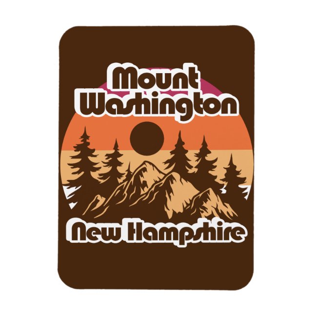 Íman Monte Washington New Hampshire (Vertical)