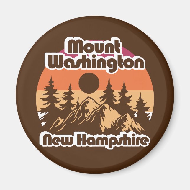Íman Monte Washington New Hampshire (Frente)