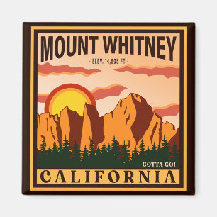 Íman Monte Whitney California Sierra Nevada Vintage
