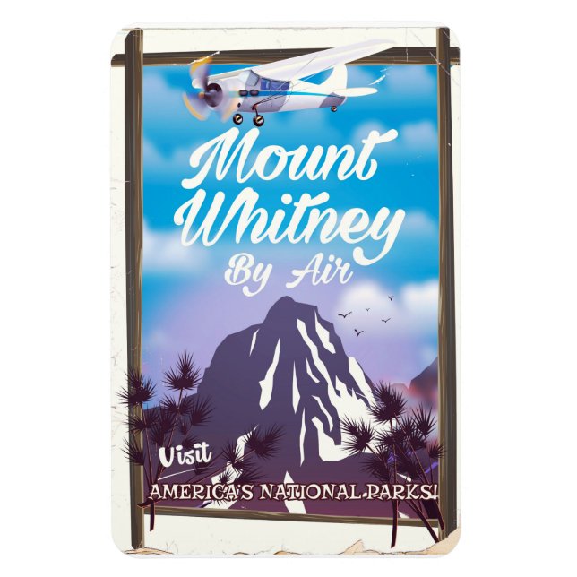Íman Monte Whitney, Poster de viagens Clássico da Calif (Vertical)