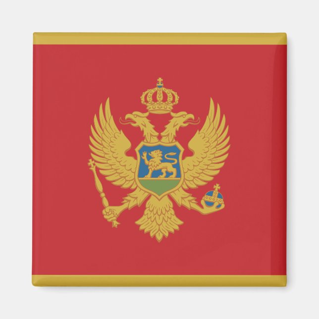 Íman Montenegro Flag Magnet (Frente)