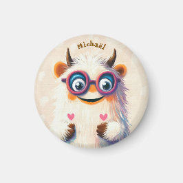 Íman Monter Valentine's Day Heart Badge Kids School