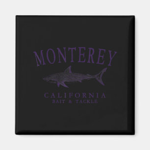 Íman Monterey califórnia tubarão vintage ameixa arte pe