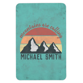 Íman Montes de pastos de safra chamam monograma