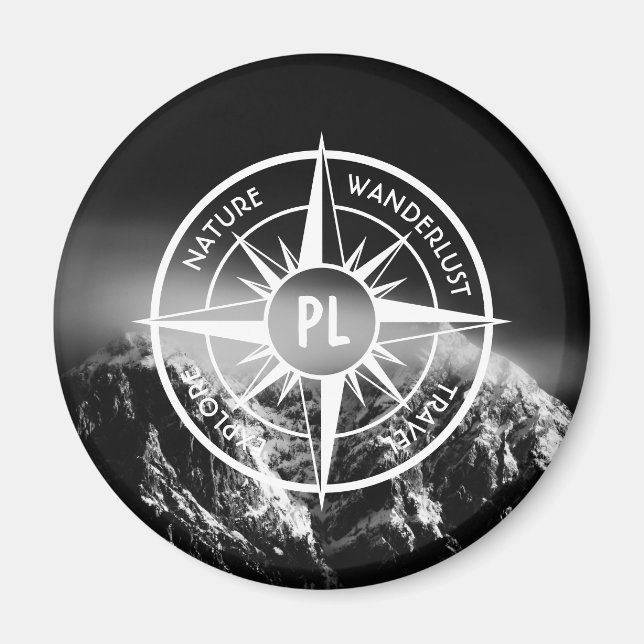 Íman Montes dramáticos do emblema da estrela da Compass (Frente)