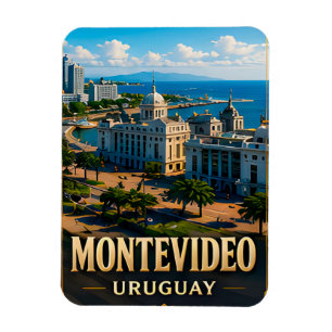 Íman Montevideo Uruguai Viagem Cidade Lembrança