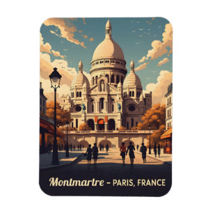 Íman Montmartre Paris com basílica Coeur sagrado