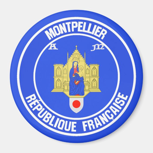 Íman Montpellier Round Emblem (Frente)