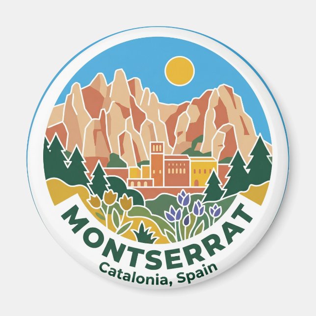 Íman Montserrat Espanha (Frente)