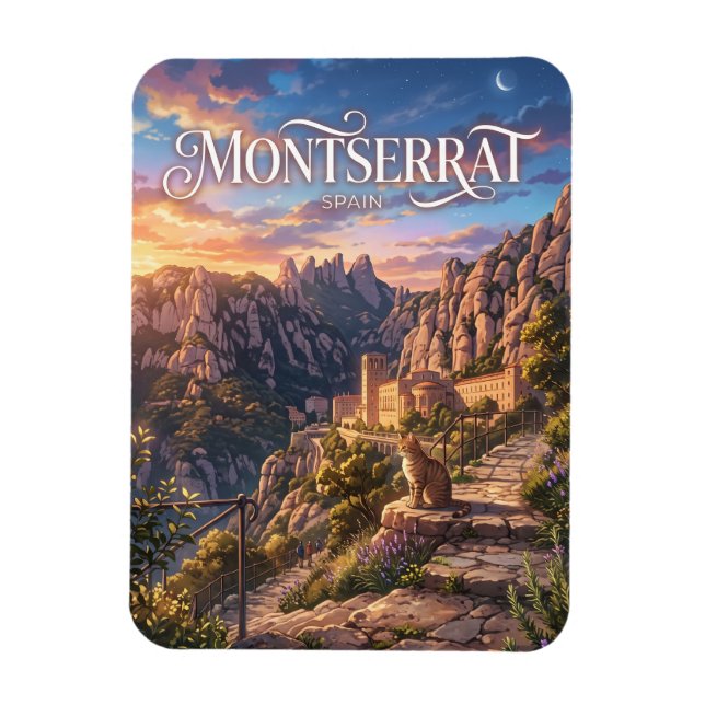 Íman Montserrat Espanha (Vertical)
