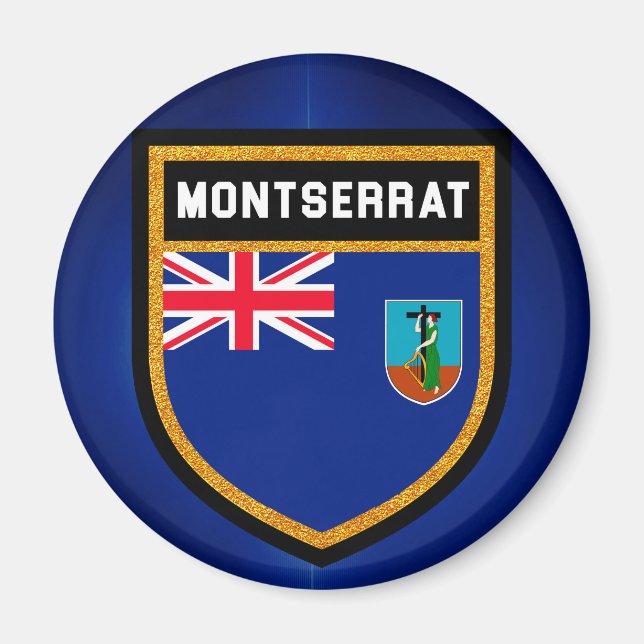 Íman Montserrat Flag (Frente)